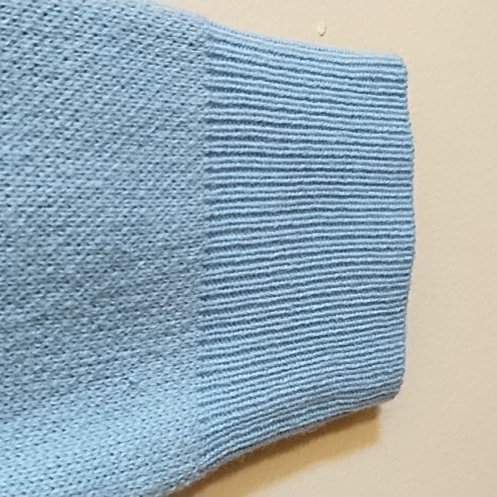 DESSIN STUDIO CARDIGAN, LIGHT BLUE WITH CHERRIES SCATTERED ALL OVER - Picture 3 of 5